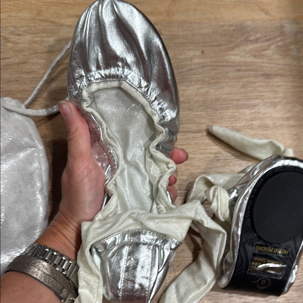 Corso Como Ballasox Silver Women's Ballet Flats